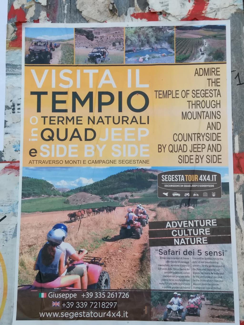 Visita Tempio o Terme Naturali in Quad o Side by Side